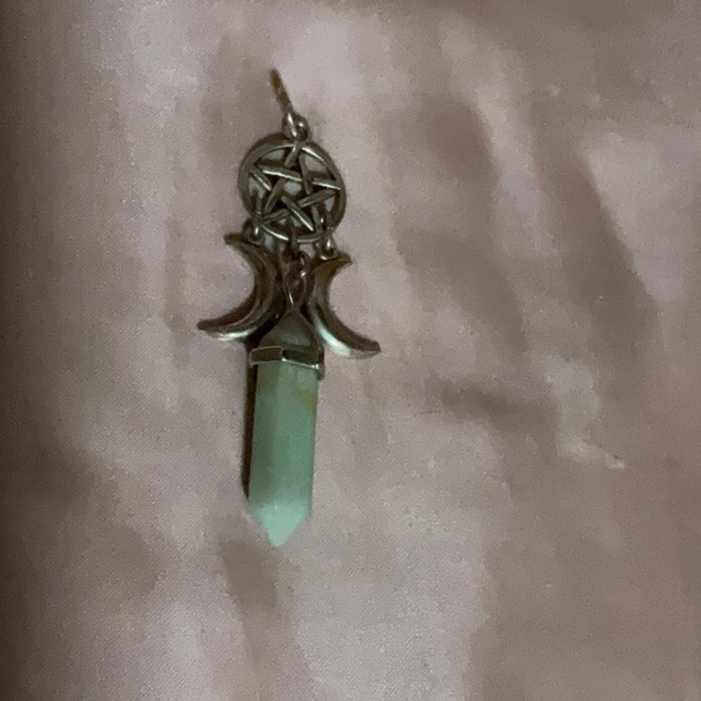 Green Amazonite pentacle